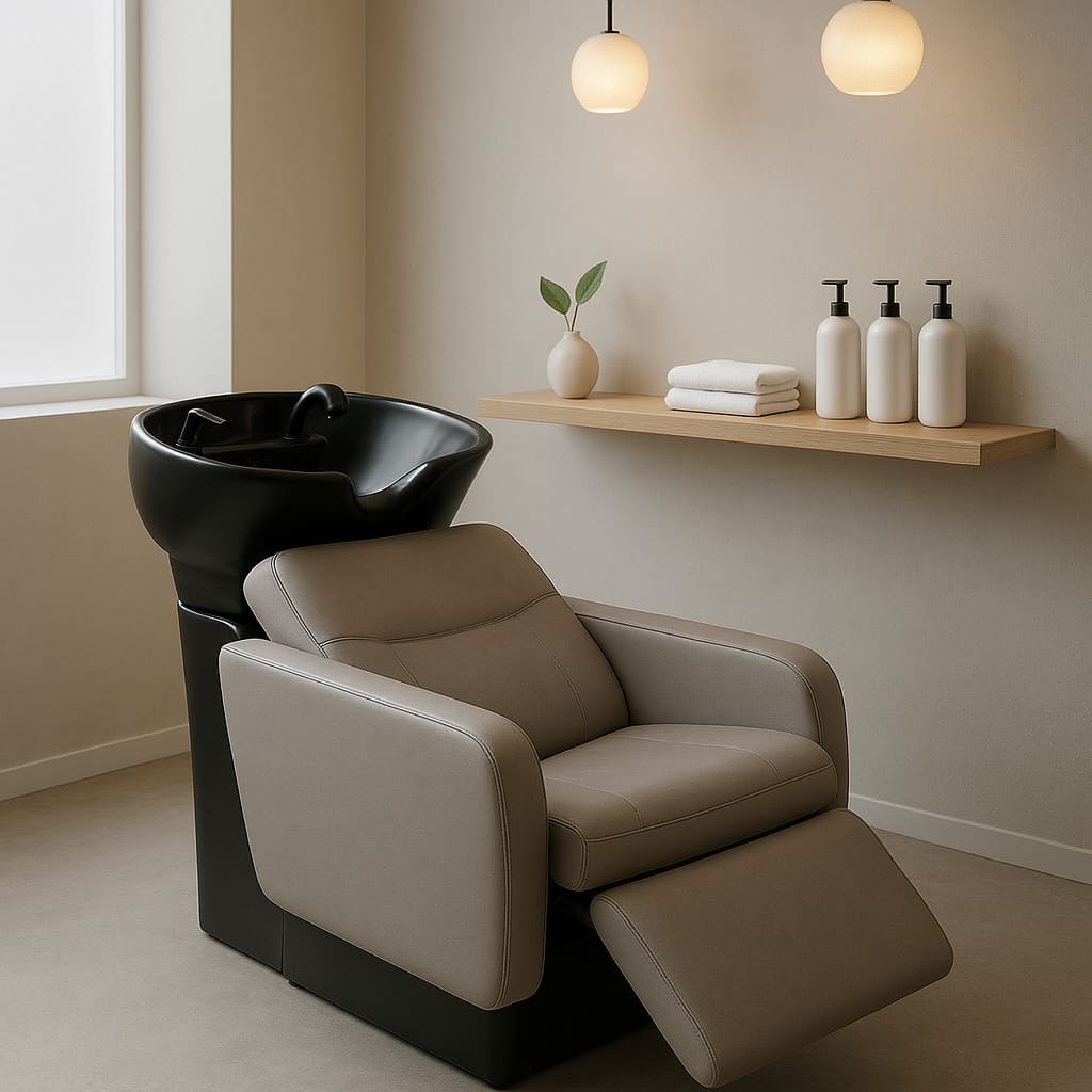 Moderne Haarwaschstation