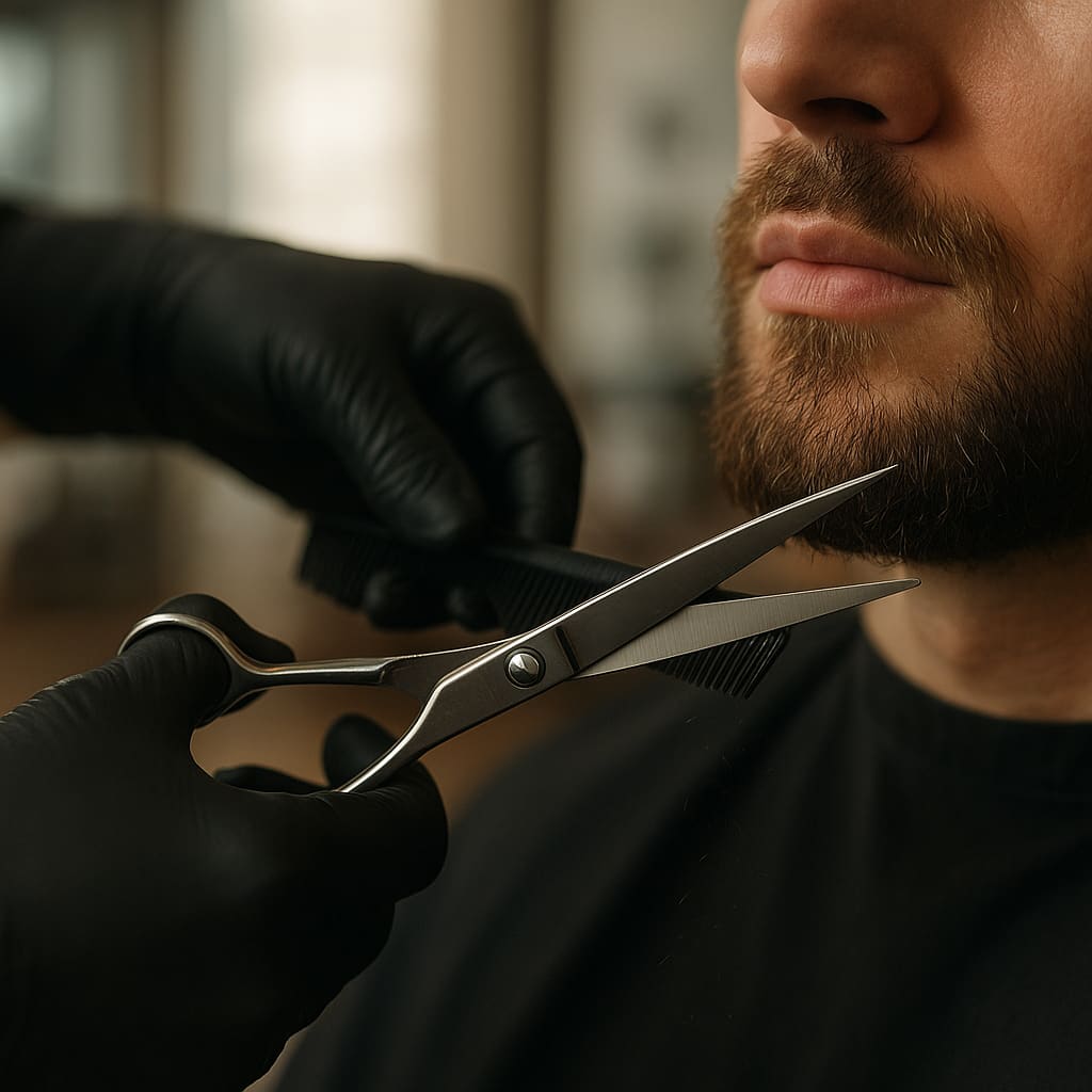 Bart trimmen im Barbershop