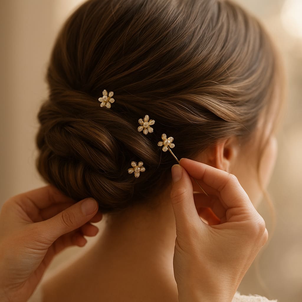 Brautfrisur im finalen Styling